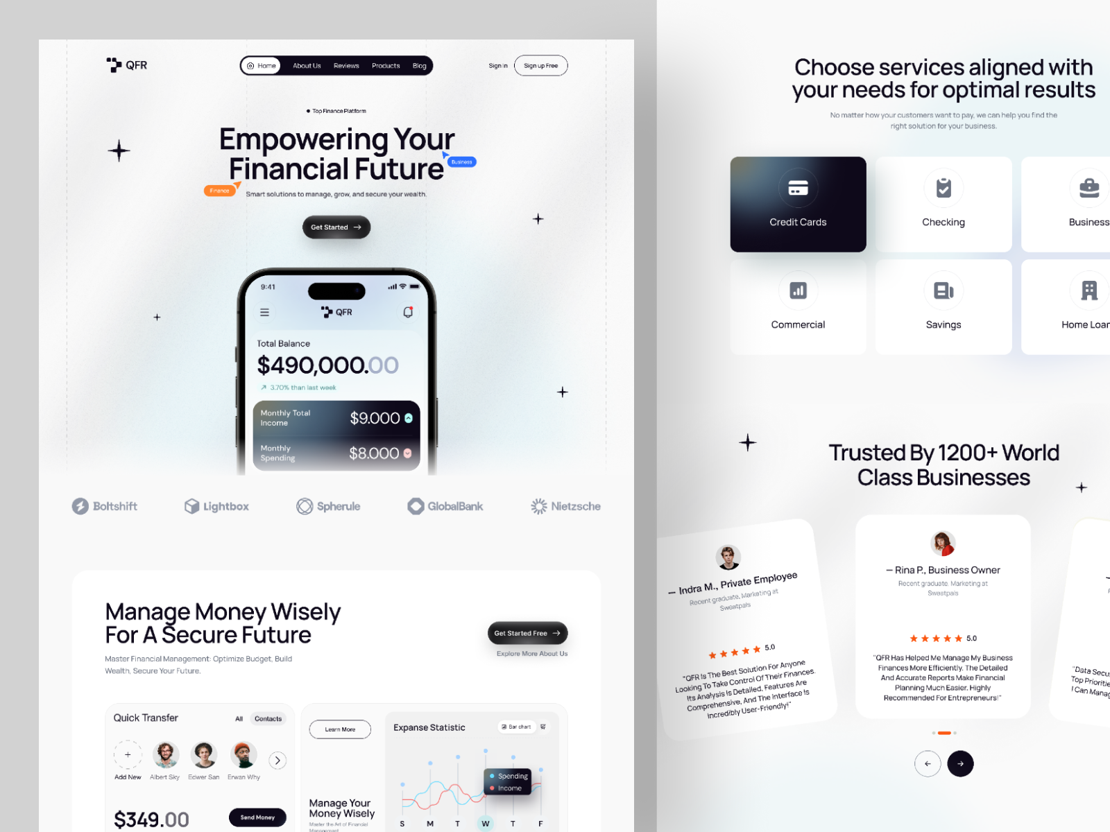 QFR - Cryptocurrency App