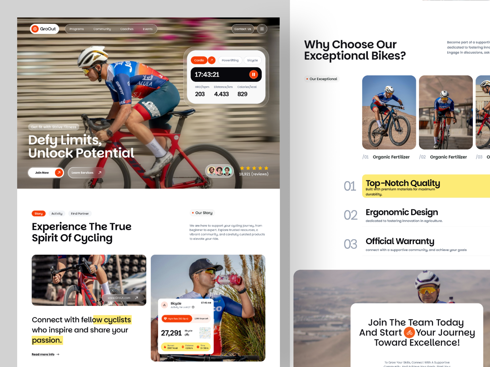 GroUt - Sport Website